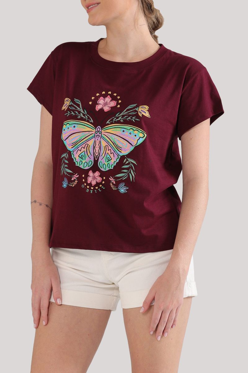 camiseta-mujer-vinotinto|Ropa-y-accesorios-para-playa|Surf|Oneill-Colombia