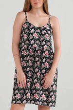 VESTIDO-CORTO-FLOWER-MUJER|Mujer-Ropa-de-playa-Vestidos
