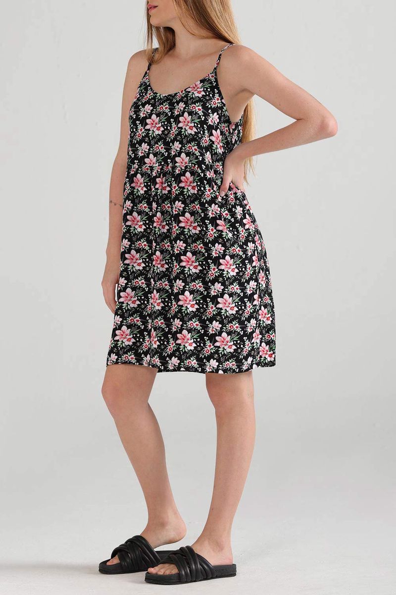 VESTIDO-CORTO-FLOWER-MUJER|Mujer-Ropa-de-playa-Vestidos