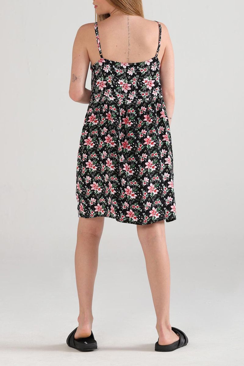 VESTIDO-CORTO-FLOWER-MUJER|Mujer-Ropa-de-playa-Vestidos