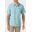 Camisa Manga Corta Relax Fit Traveler Traverse Upf 50 Azul claro Hombre