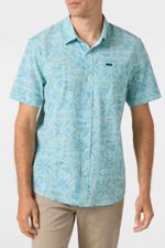 Camisa Manga Corta Relax Fit Traveler Traverse Upf 50 Azul claro Hombre