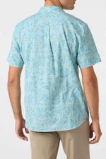Camisa Manga Corta Relax Fit Traveler Traverse Upf 50 Azul claro Hombre