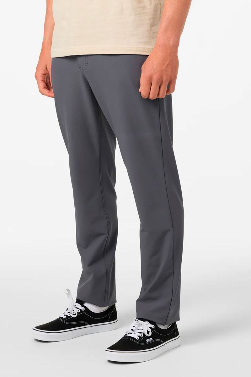 Pantalon Standard Fit Crossover 5 Pocket Hybrid Gris Hombre