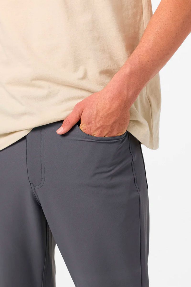 Pantalon Standard Fit Crossover 5 Pocket Hybrid Gris Hombre