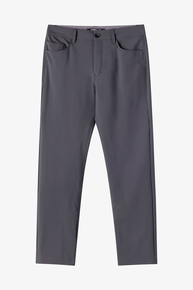 Pantalon Standard Fit Crossover 5 Pocket Hybrid Gris Hombre
