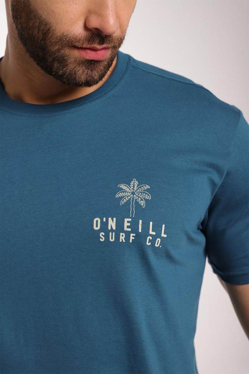 Camiseta Manga Corta Standard Fit Puzzle Pieces Azul Hombre