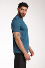 Camiseta Manga Corta Standard Fit Puzzle Pieces Azul Hombre