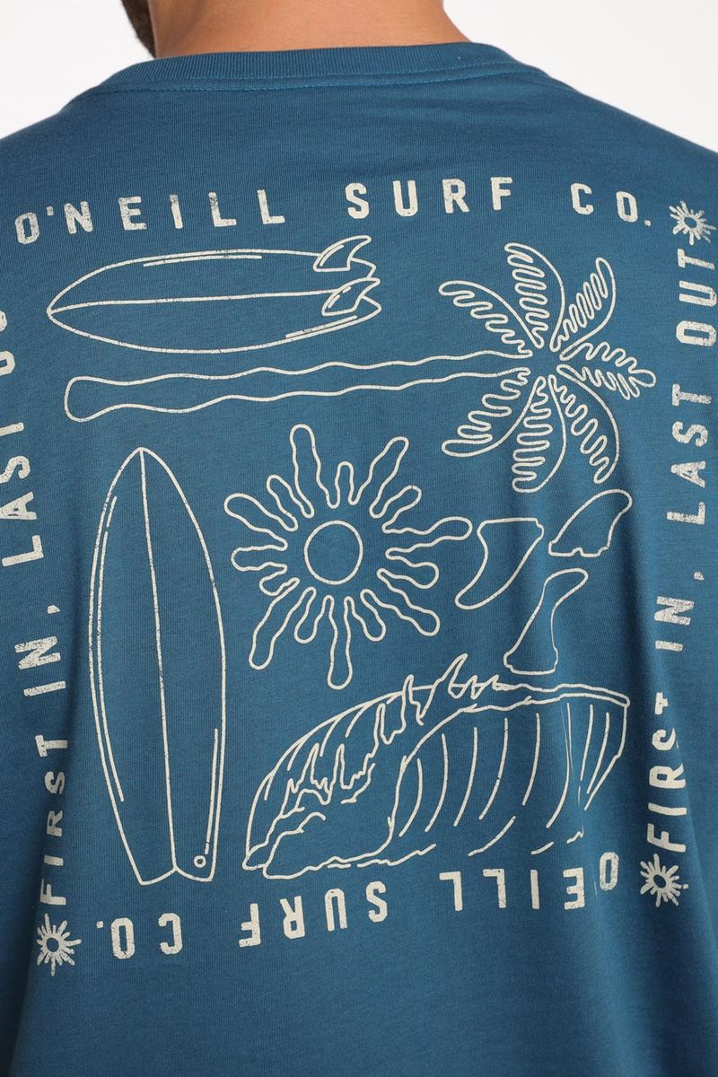 Camiseta Manga Corta Standard Fit Puzzle Pieces Azul Hombre