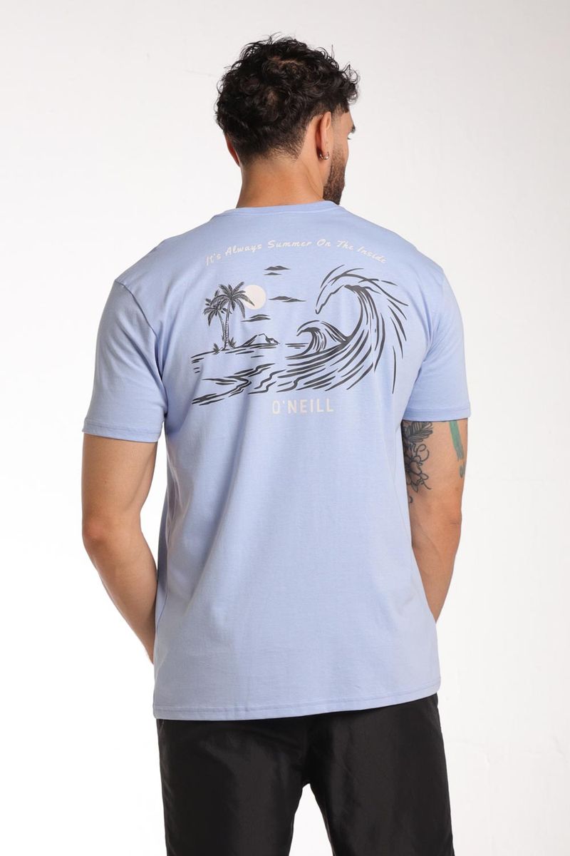 Camiseta Manga Corta Standard Fit The Breaks Azul Hombre