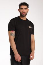 Camiseta Manga Corta Standard Fit Pump Negro Hombre