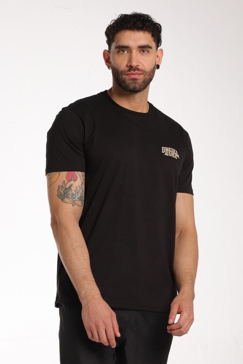 Camiseta Manga Corta Standard Fit Pump Negro Hombre