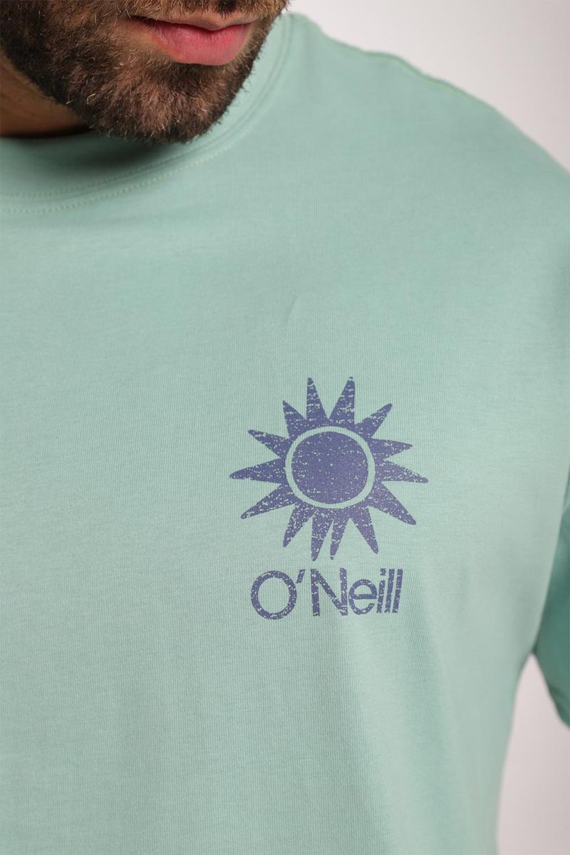 Camiseta Manga Corta Relax Fit Og Block Verde Hombre