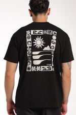 Camiseta Manga Corta Relax Fit Og Block Negro Hombre