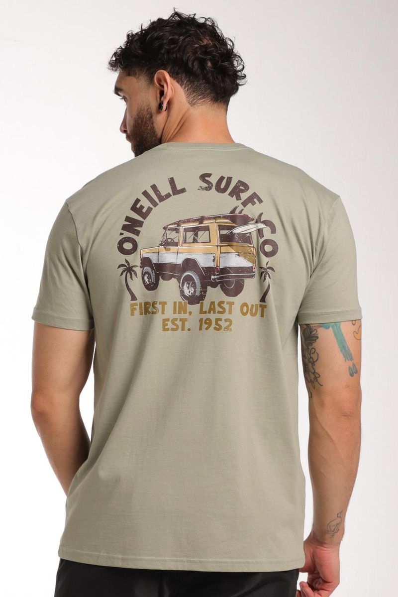 Camiseta Manga Corta Standard Fit Axel Rad Verde Hombre
