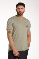 Camiseta Manga Corta Standard Fit Axel Rad Verde Hombre