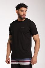 Camiseta Manga Corta Standard Fit Beachcomber Negro Hombre