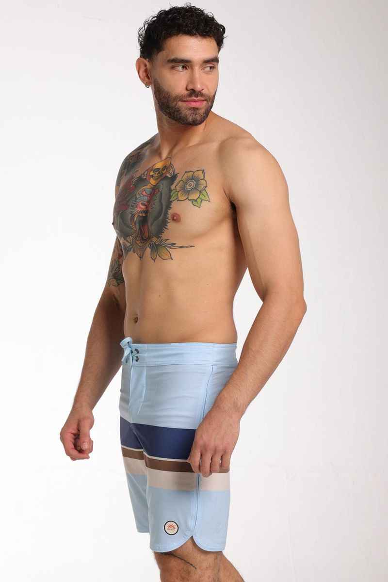 Pantaloneta Banzai Line Scallop 18 Pulgadas Multicolor Hombre