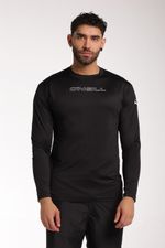 Camiseta Protección Solar Word Logo Negro Hombre