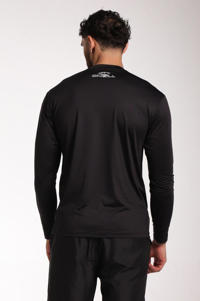 Camiseta Protección Solar Word Logo Negro Hombre