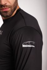 Camiseta Protección Solar Word Logo Negro Hombre