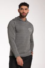 Buzo Hoodie Protección Solar Sun Ray Negro Hombre