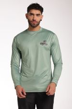Camiseta Protección Solar Axel Rad Verde Hombre