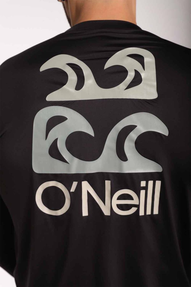 Camiseta Protección Solar Og Undertow Negro Hombre