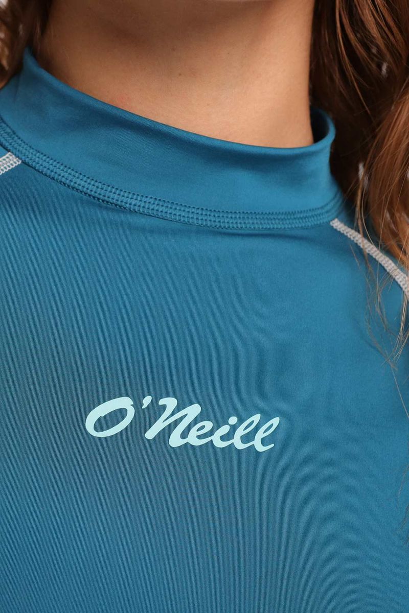 Top De Vestido De Baño Manga Larga Baby Tee Itacare Verde Mujer