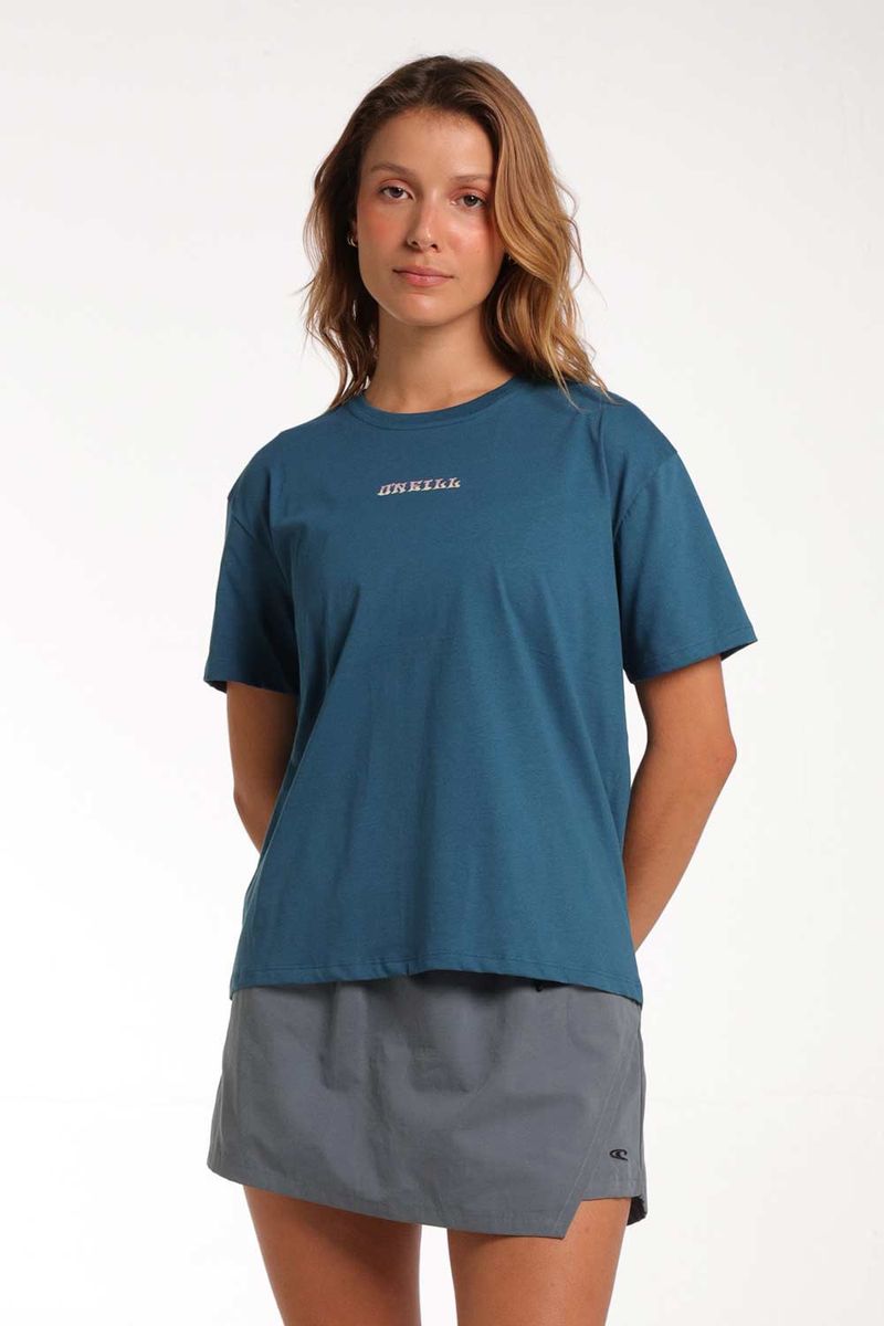 Camiseta Oversize Byron Azul Mujer