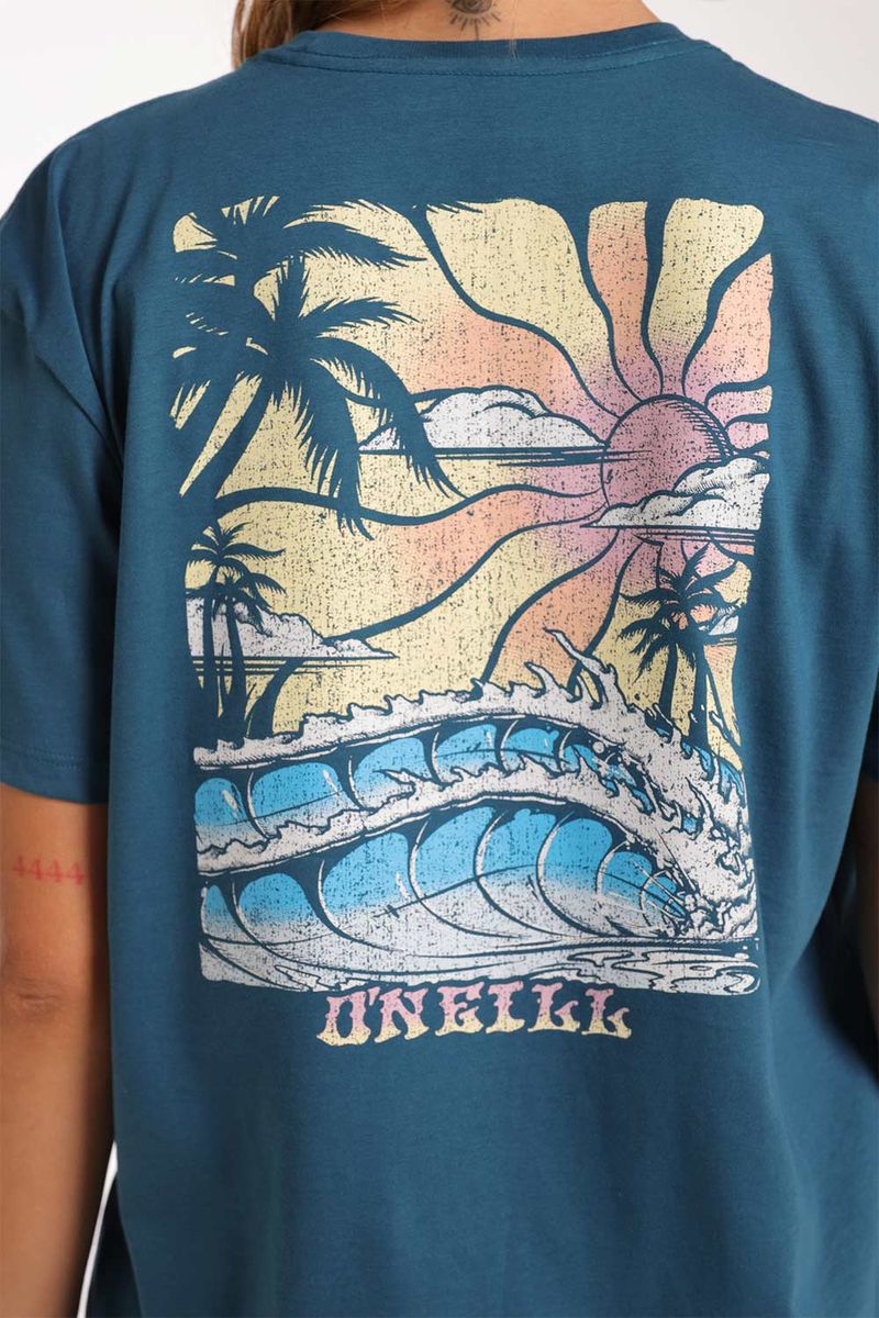 Camiseta Oversize Byron Azul Mujer