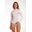 Buzo Hoodie Protección Solar Waves Thread Cafe claro Mujer