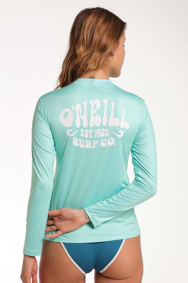 Camiseta Protección Solar Boardwalk Verde Mujer