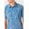 Camisa Manga Corta Relaxed Fit Traveler Traverse Upf 50 Azul Hombre