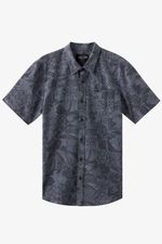 Camisa Manga Corta Relaxed Fit Traveler Traverse Hawaii Upf 50 Gris Hombre