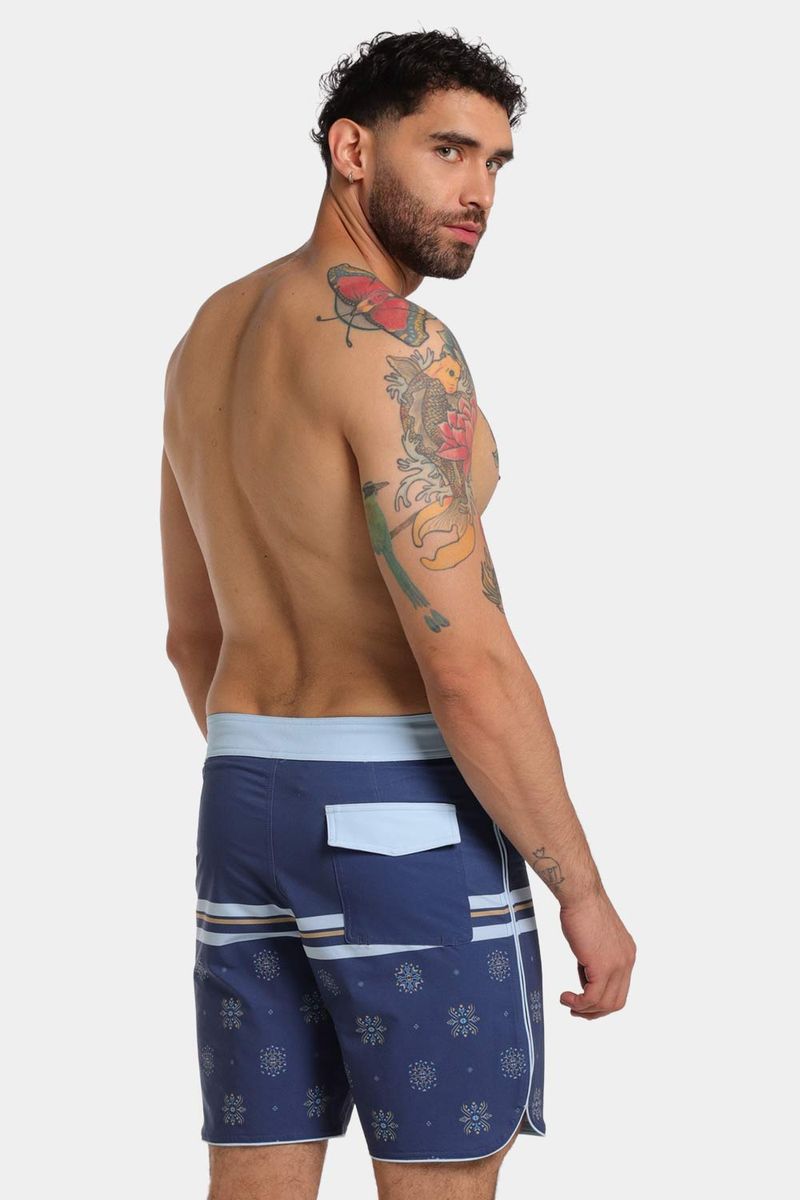 Pantaloneta Scallop Boss Ditsy 18 Pulgadas Multicolor Hombre