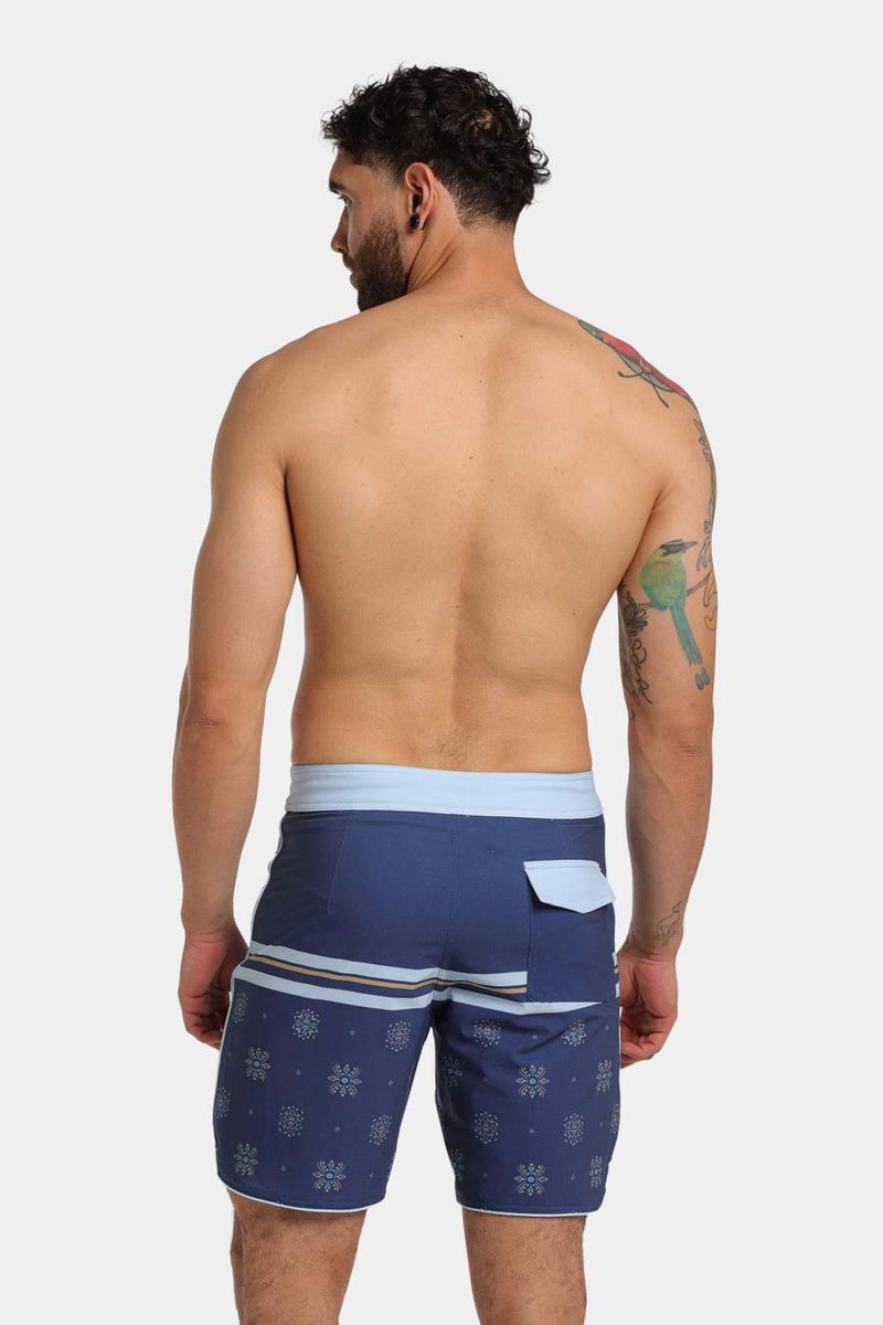 Pantaloneta Scallop Boss Ditsy 18 Pulgadas Multicolor Hombre