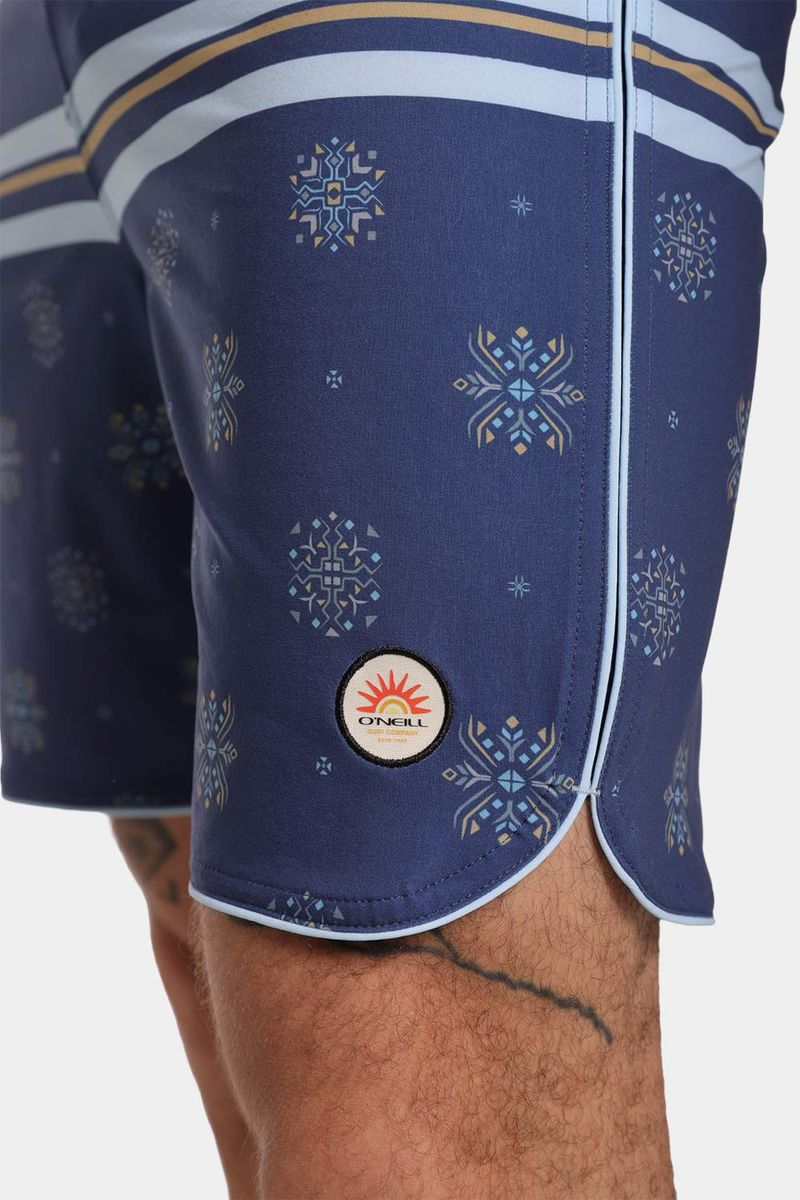 Pantaloneta Scallop Boss Ditsy 18 Pulgadas Multicolor Hombre