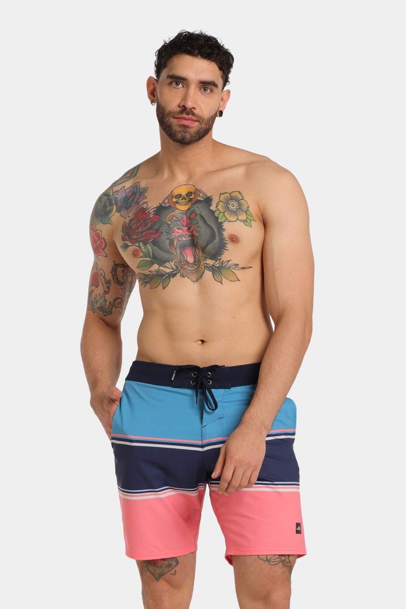 Boardshort Lennox Original Cali 19 Pulgadas Multicolor Hombre