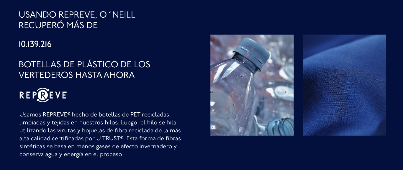 Repreve- Materiales O'neill Blue